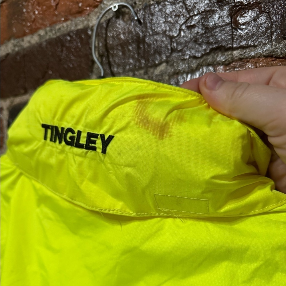Tingley Hi-Vis Yellow and Black Safety Shell/Jacket Size Large with Tags - Picture 8 of 9